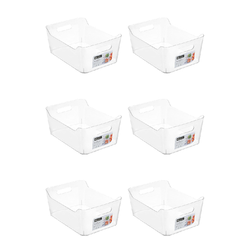 6PK Boxsweden Crystal Food Storage Container 34.5x25cm Large - Clear