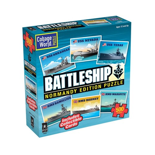 500pc Impossibles Hasbro Battleship Normandy Edition Puzzle Toy 12+