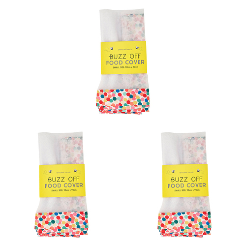 3PK Annabel Trends Buzz Off Food Cover Small 90x90cm Confetti