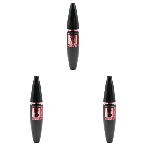 3PK Maybelline 8.7ml Mascara Over The Top Volume Express Black