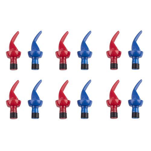 6x 2pc Appetito Bottle Stoppers Home Kitchen Cooking Red/Blue