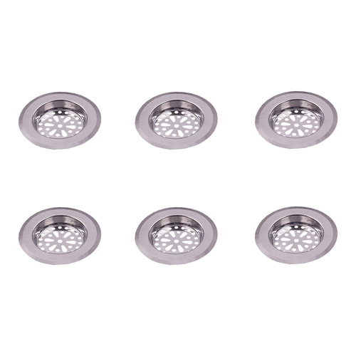 6PK Appetito Stainless Steel Standard Sink Strainer Home Kitchen Drainer