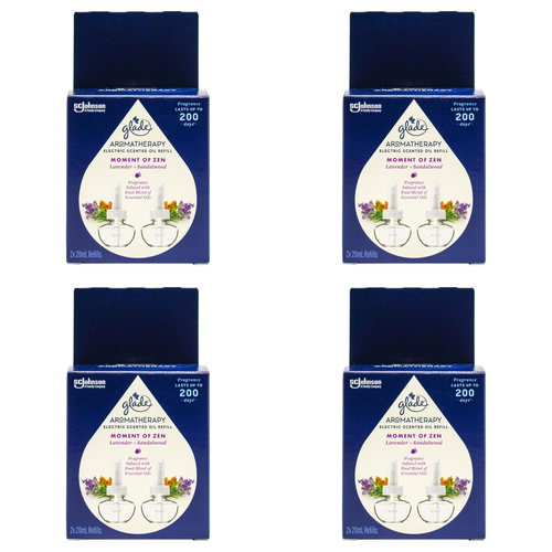 8pc Glade 20ml Aromatherapy Scented Oil Refill - Lavender & Sandalwood