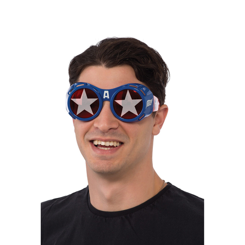 Marvel Captain America Plastic Goggles Adult Hero Costume Accessory