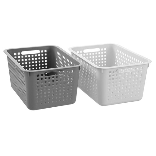 2PK Boxsweden Cubo 45x22.5cm Storage Basket Large Rectangle - Assorted