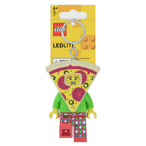 Lego Pizza Guy Key Light Minifigure Keychain