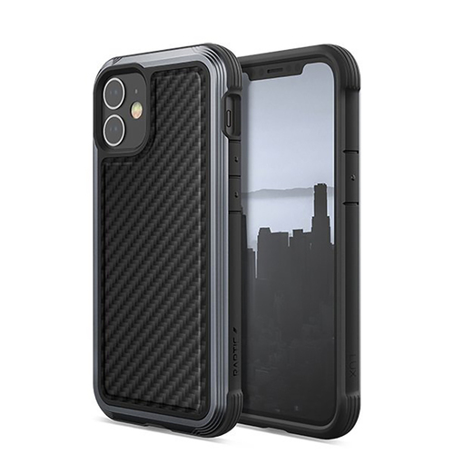 X-Doria Raptic Lux 5.4" Case For Apple iPhone 12 Mini - Black/Carbon