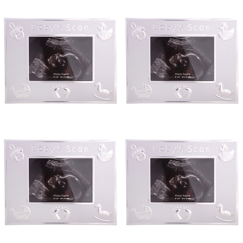 4PK Gibson Gifts Baby/Newborn/Infant Scan Picture Frame 6x4"