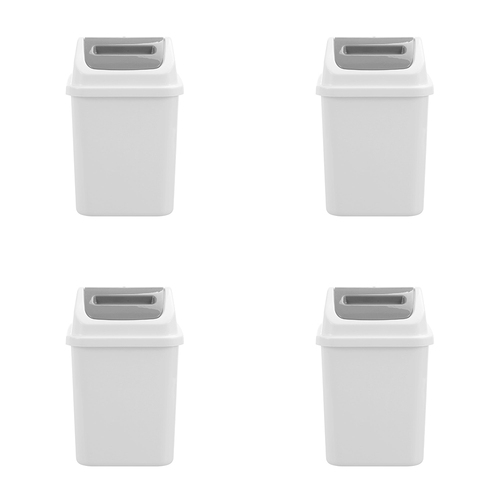 4PK Boxsweden Tidy Swing 4L/26cm Rubbish Bin - Assorted