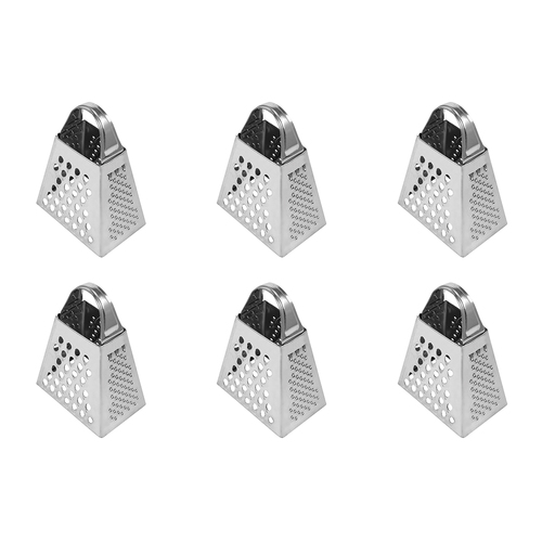 6PK R&M Stainless Steel Mini Grater/Zester Kitchenware - Silver