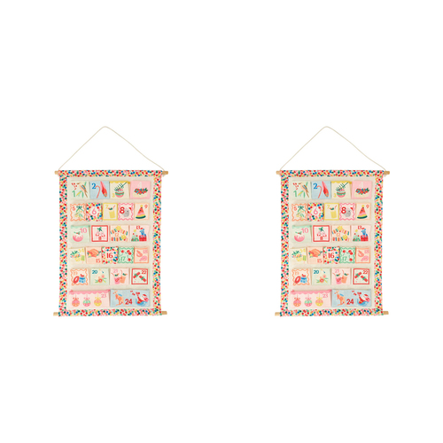 2PK Annabel Trends Festive Christmas Advent Calendar 45x58cm