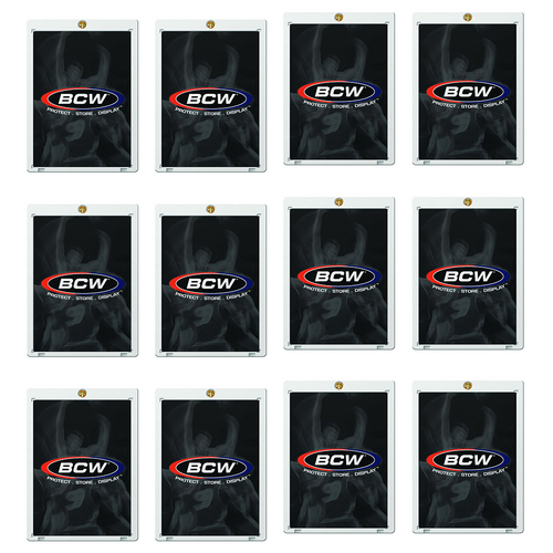 20PK BCW Trading Card Holder Recessed Standard 1-Screw 20Pt Clear