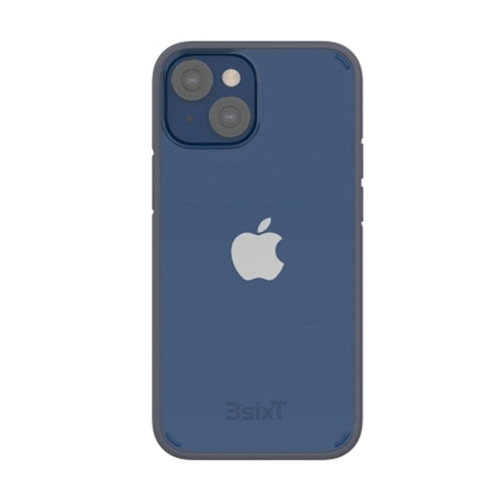 3sixT BioFlex Case Qi Charging For iPhone 13 - Clear/Grey