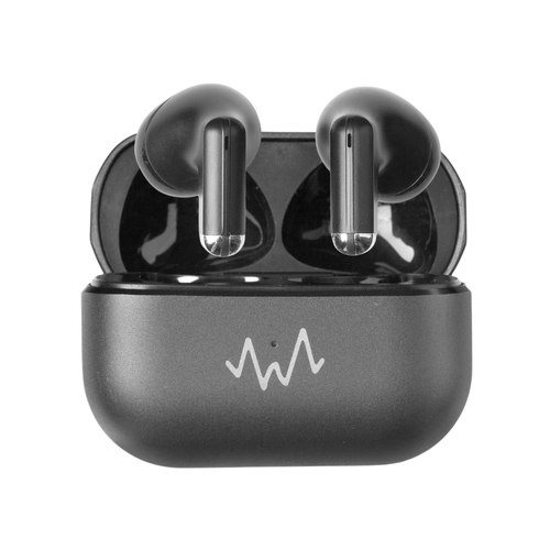 Wave Audio True Wireless BT Immersive Mini In-Ear Earbuds w/ Case Black