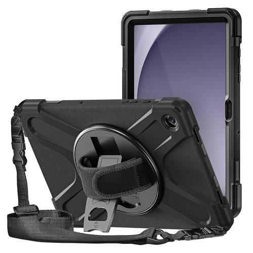 3SIXT Apache Case w/ Shoulder Strap For Galaxy Tab A7 LTE - Black