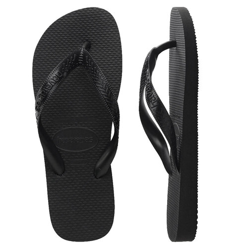 Havaianas Top Preto Black Mens/Womens Thongs Size BR 37/38 US 7/8W 6/7M