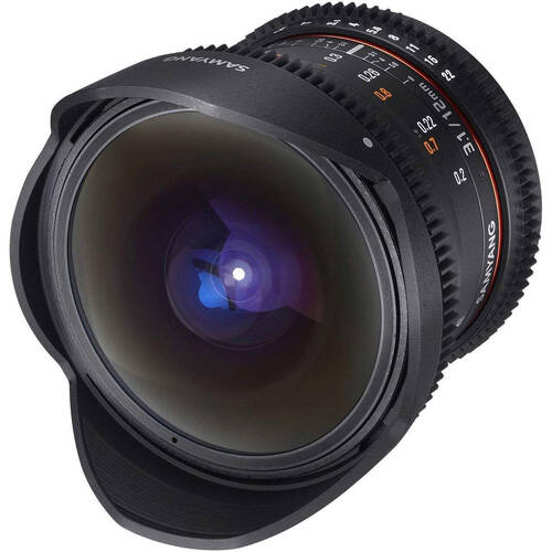 Samyang 12mm T3.1 VDSLR UMC II Lens For Nikon Full Frame - Black