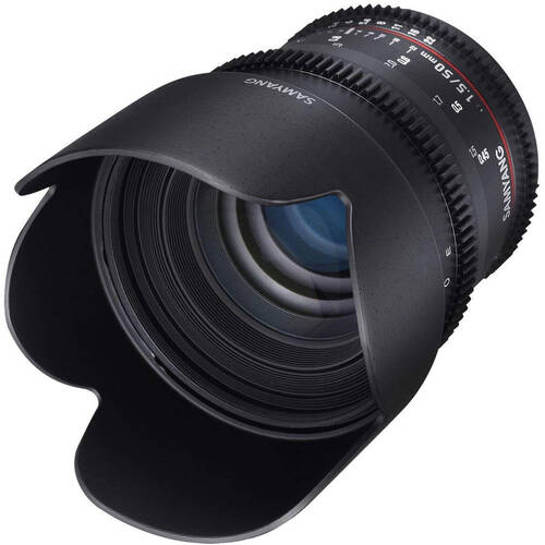 Samyang 50mm T1.5 VDSLR UMC II Lens For Nikon Full Frame - Black