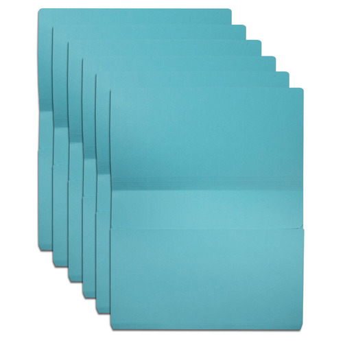 6PK Marbig Brights Slimpick A3 File Document Wallet - Marine