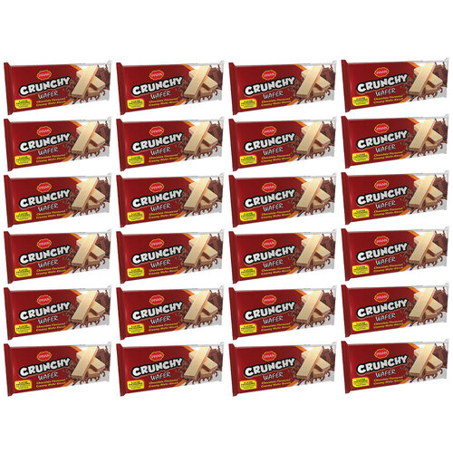 24PK Pran Creamy Crisp Wafer Biscuit Snack 150g - Chocolate