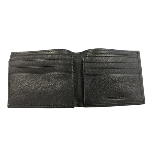 John Deere Bi-Fold Wallet Pebble Grain Leather Black