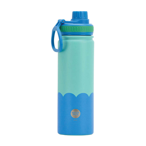 Annabel Trends Watermate Wave 600ml Stainless Steel Bottle Aqua Blue