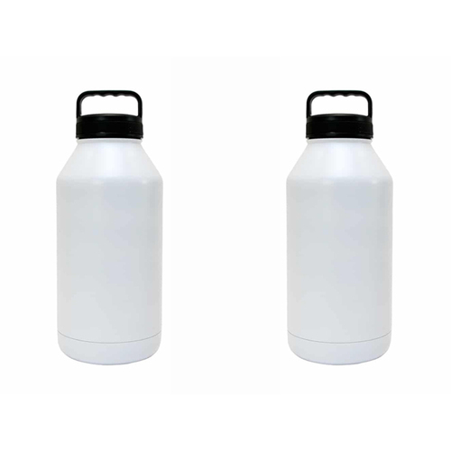 2PK Annabel Trends Watermate 1.9L Stainless Steel Big Bottle - White