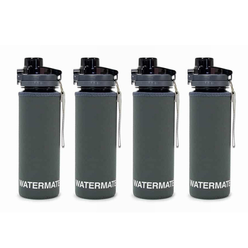 4PK Annabel Trends Watermate Neoprene Drink Bottle Cover - Charcoal