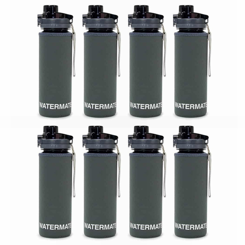 8PK Annabel Trends Watermate Neoprene Drink Bottle Cover - Charcoal