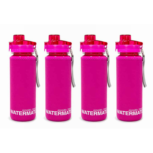 4PK Annabel Trends Watermate Neoprene Drink Bottle Cover - Pink