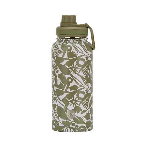 Annabel Trends Watermate 950ml Stainless Steel Bottle Abstract Gum