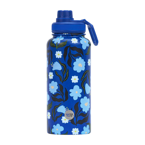 Annabel Trends Watermate 950ml Stainless Steel Bottle Nocturnal Blooms