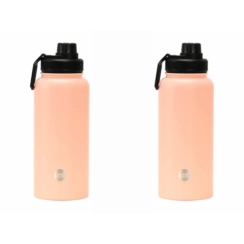 2PK Annabel Trends Watermate 950ml Stainless Steel Bottle Peach