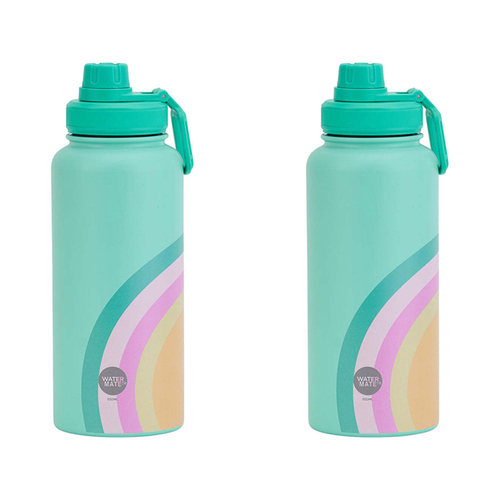 2PK Annabel Trends Watermate 950ml Stainless Steel Bottle Sunrise