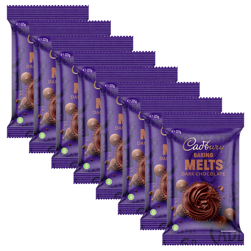 8pc Cadbury Baking Dark Melts 225g Kitchen Cooking