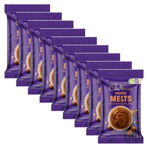 8pc Cadbury Baking Milk Melts 225g Kitchen Cooking