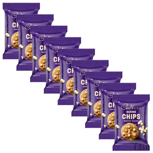 9pc Cadbury Baking White Chips 200g Kitchen Cooking