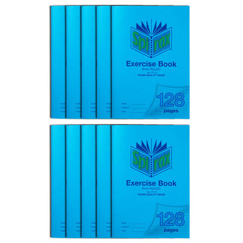 10PK Spirax 70 gsm 8mm Ruled No.P110 Excersice Book