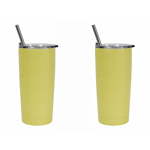 2PK Annabel Trends 500ml Stainless Steel Smoothie Tumbler - Lemon