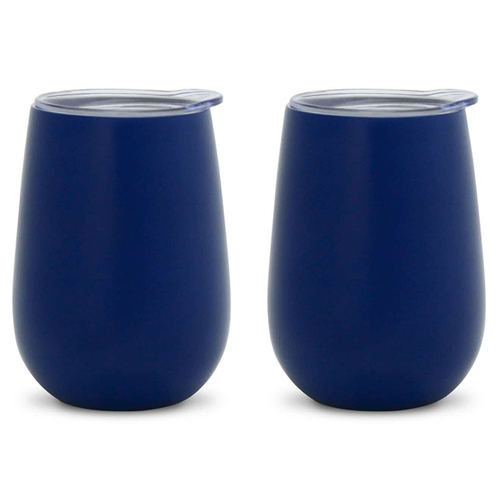 2PK Annabel Trends 295ml Stainless Steel Wine Tumbler - Navy