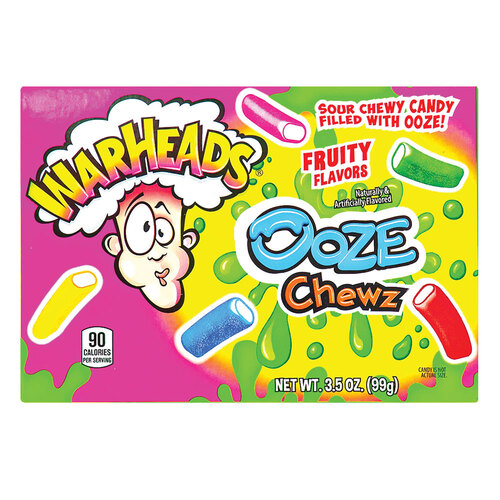 Warheads Ooze Chews Candy Theatre Box 99g