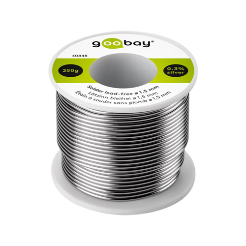 Goobay Solder Lead-Free Welding/Soldering Wire Roll 1.5mm/250g