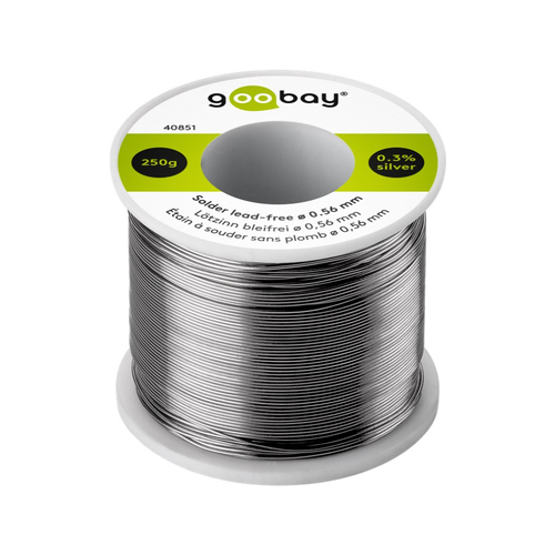 Goobay Solder Lead-Free Welding/Soldering Wire Roll 0.56mm/250g