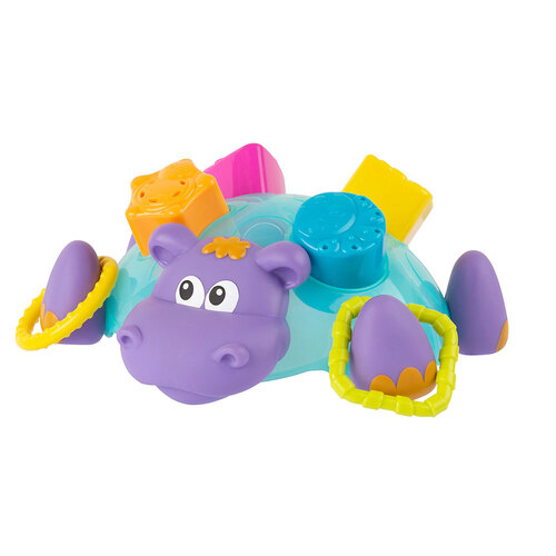 Playgro Float Along Hippo Shape Sorter Baby Water Toy 6m+