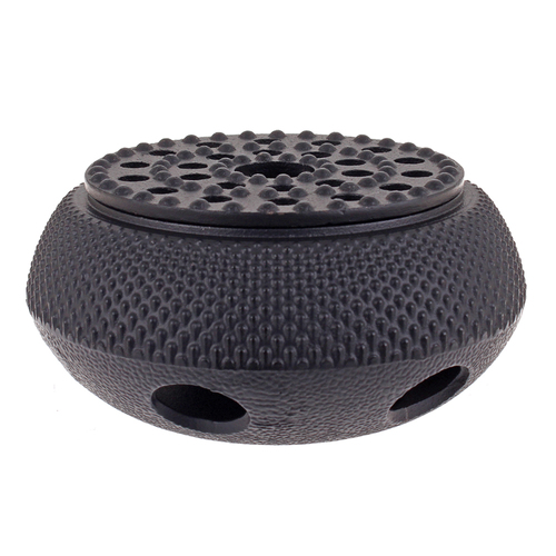 Teaology Cast Iron Teapot Warmer 13.5cm Fine Hobnail - Black