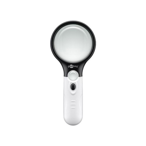 Goobay Plastic 11cm LED Handheld Reading Magnifier - White