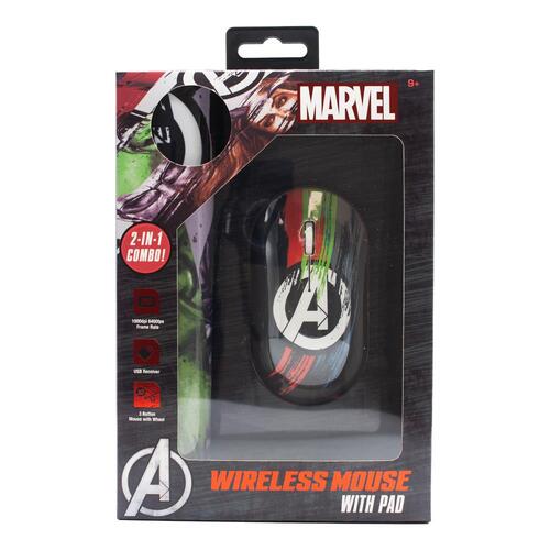 Marvel Avengers Bluetooth Wireless Mouse w/ Pad 9y+