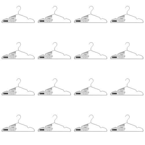 48pc Boxsweden Hangit Aluminium Clothes Hangers 41cm - Silver