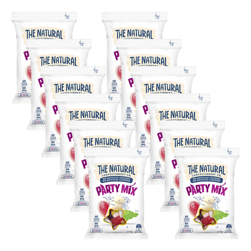 12pc The Natural Confectionery Co. Party Mix 180g