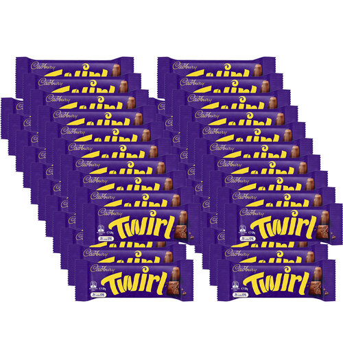 42pc Cadbury Twirl 39g Chocolate Bars Confectionery